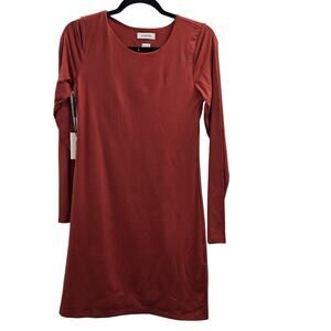 Babaton Dress Womens Large Long Sleeve Fitted Tunic Fall